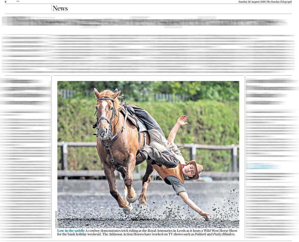 Charlotte Graham (@madcowfudge) on Twitter photo Today's Sunday Telegraph page 8 and Atkinson Action Horses performing in the #WildWest Weekend at the <a href="/Royal_Armouries/">Royal Armouries</a> #Leeds #SundayMotivation <a href="/snapperjim/">James Hardisty</a> <a href="/Bella_Astro/">✨Claire-a-bella✨</a> <a href="/AnnSeymourPhoto/">Ann Seymour Photography</a> #Horses #Stunts <a href="/TheActionHorses/">AtkinsonActionHorses</a> #Yorkshire #UK Today's Sunday Telegraph page 8 and Atkinson Action Horses performing in the #WildWest Weekend at the <a href="/Royal_Armouries/">Royal Armouries</a> #Leeds #SundayMotivation <a href="/snapperjim/">James Hardisty</a> <a href="/Bella_Astro/">✨Claire-a-bella✨</a> <a href="/AnnSeymourPhoto/">Ann Seymour Photography</a> #Horses #Stunts <a href="/TheActionHorses/">AtkinsonActionHorses</a> #Yorkshire #UK