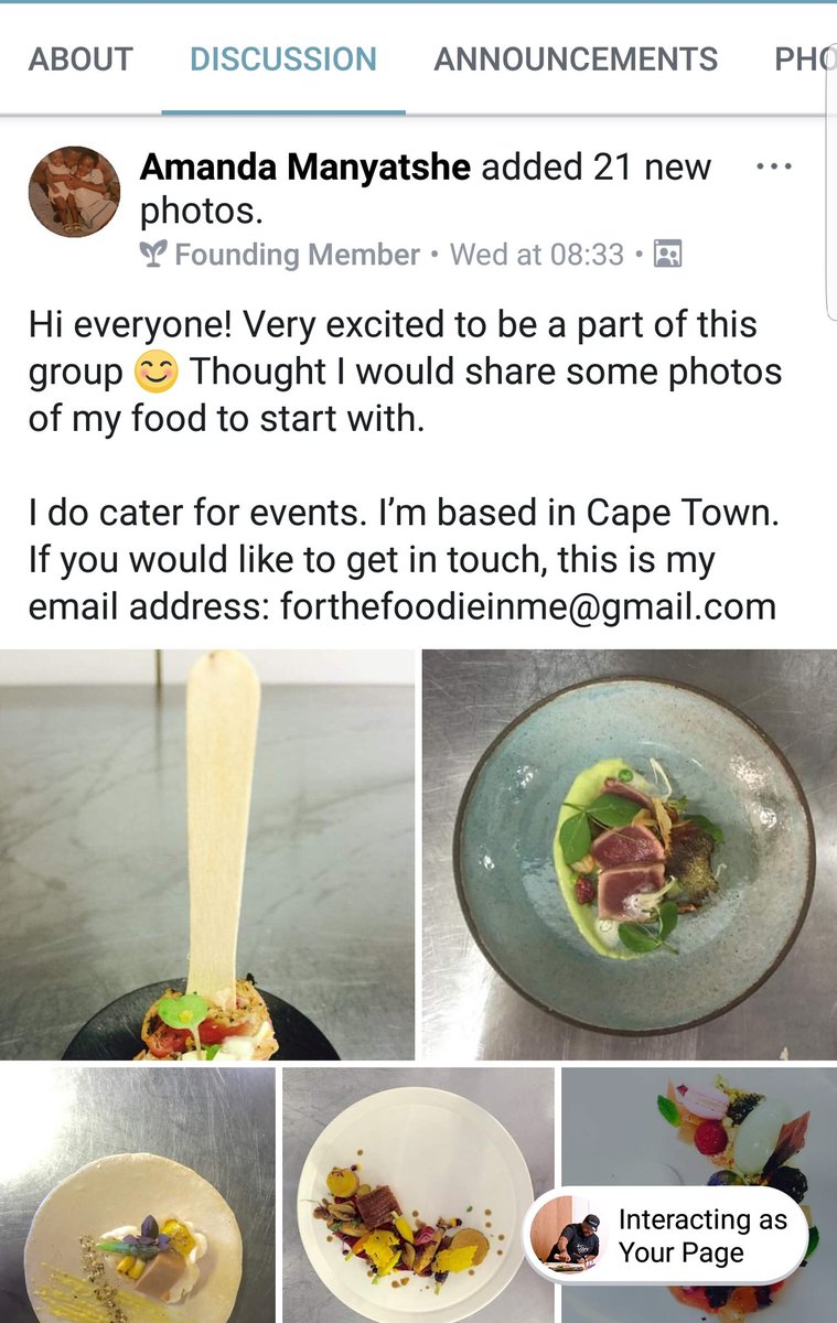 LesDaChef's tweet photo. Another young black chef from the group page I created on Facebook. If you're in Cape Town. Do best 👇🏾👇🏾 https://t.co/bhrA1vhRjv