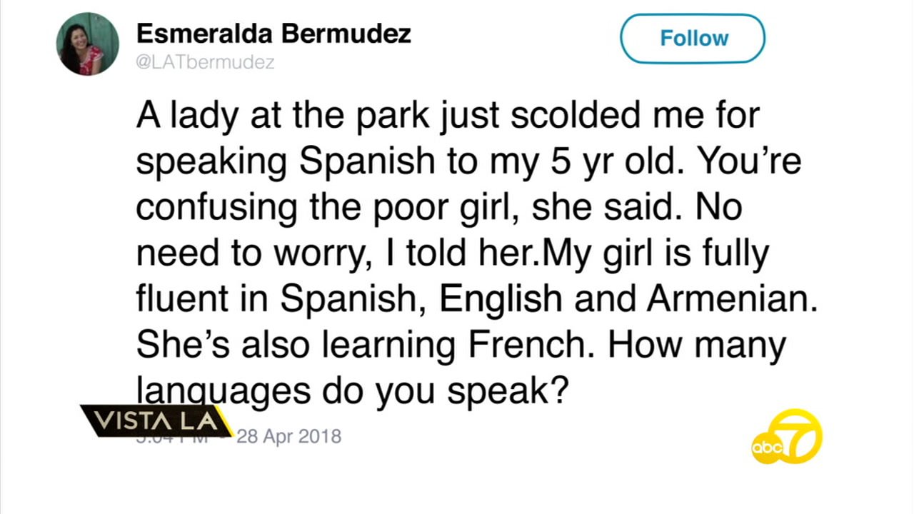 Abc7 Eyewitness News Local Reporter Mom Told To Speak English Becomes Subject Of Her Own Story After Tweet Goes Viral T Co Vq8j3nyny6 T Co 9cbsgmql7v Twitter