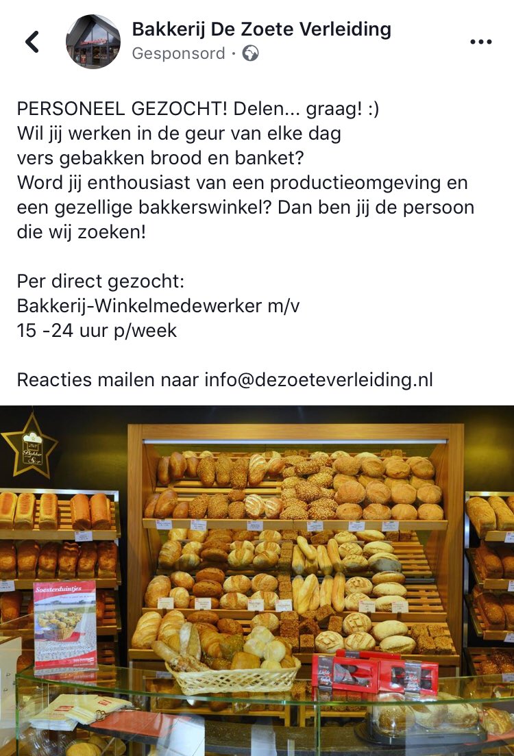 Bakker Ben kan hulp gebruiken 👇