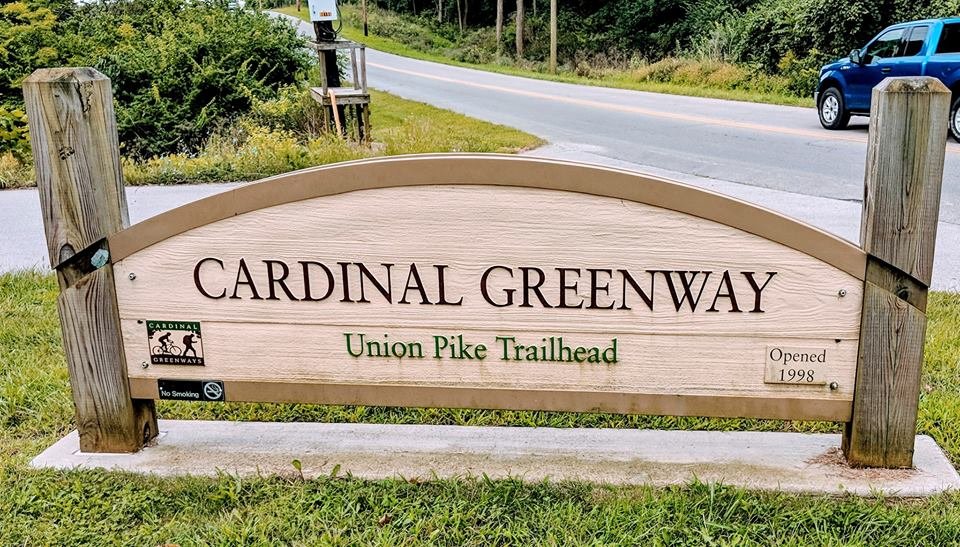 american_trail's tweet photo. "Many people don't know it but the @CardinalGreen is part of the northern section of the American Discovery Trail which runs from coast to coast across the US." Quote and photos by Ralph D. Bane II. @VisitIndiana #ADTrail https://t.co/S7Tj7QooeA