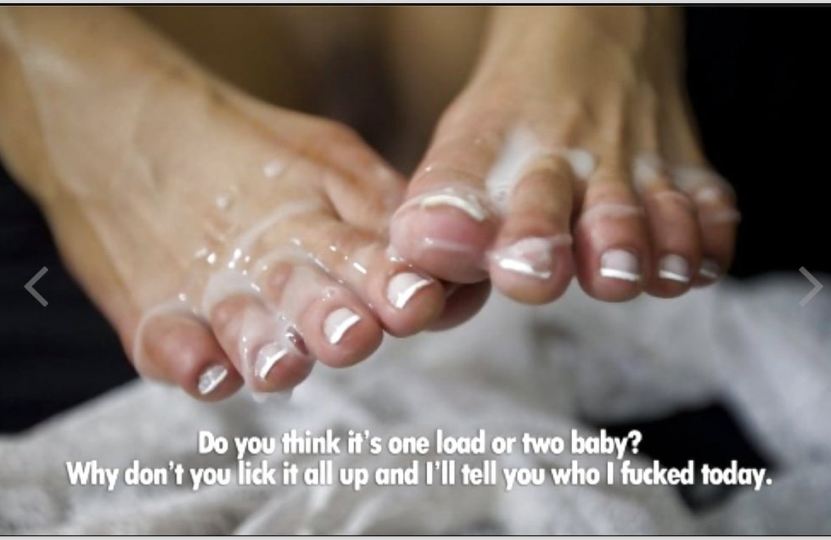 X 上的Sexual Adventurer：「#CuckoldGoals #footfetish #feet #cum #cumfeet # CleanUp #cuckold 