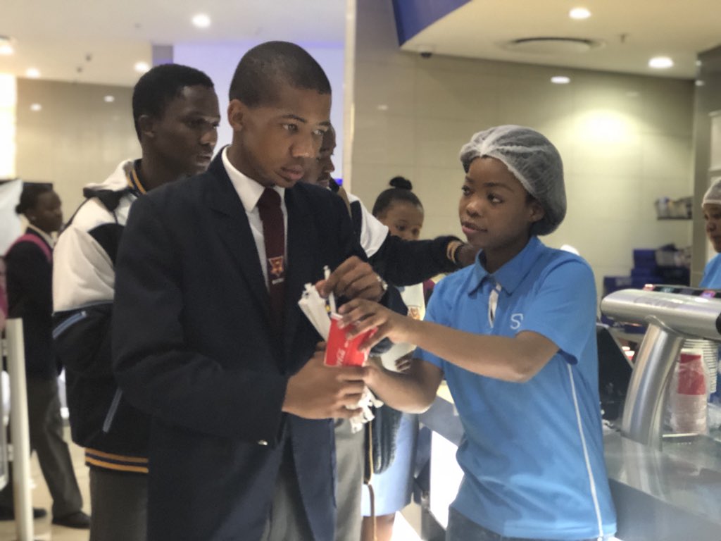 SasriaSOCLtd's tweet photo. We’re out at Ster Kinekor Sandton for the cinema launch of this year’s #eduCate2018 programme with @primestarsSA .
Excited to see this year’s group of young hopefuls preparing for excellence with their exams! https://t.co/qFkZuHDfsU