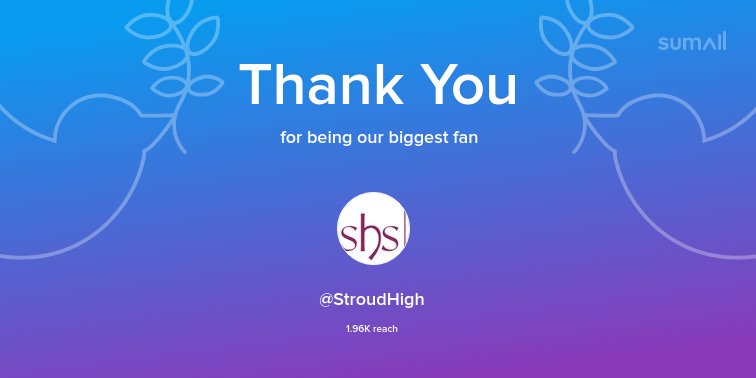 Our biggest fans this week: @StroudHigh. Thank you! via sumall.com/thankyou?utm_s…