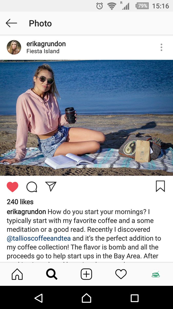Do you like to start your day as <a href="/erikagrundon/">Erika Grundon</a>?  🙂

Visit our store and choose the best flavor for you! ☕☕☕

#coffee #weekend #morning #weekendrelax #weekendcoffee #WeekendVibes #sunday #SundayFunday #sundaymood #coffeeshop #SFGiants #SFvsIND #sf