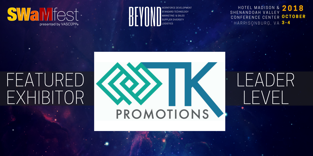swamfest's tweet photo. This #exhibitoroftheweek is TK Promotions! Are you ready for #SWaMfest2018? Tell us how excited you are by commenting below! @TKPromotionsInc https://t.co/8nhnLy2sBF