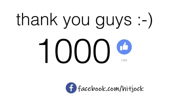 Graag willen we iedereen enorm bedanken die onze pagina een 'like' gegeven heeft 😘😉
Harte 'like' bedankt voor jullie support 👍

☑️ facebook.com/hitjock
💻 hitjock-muzieksite.be
✅ x.com/Hitjock