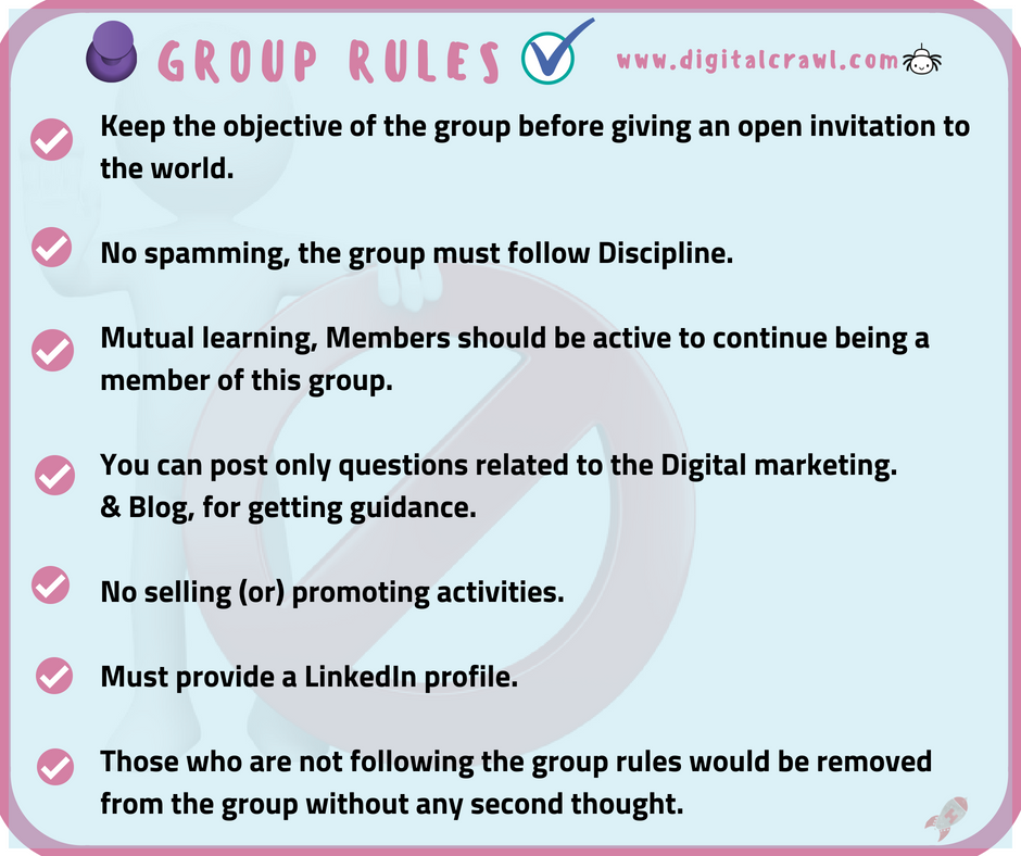 CrawlDigital's tweet image. DigitalCrawl community rules #Facebooknews #Facebookgroup #LearnDM #DigitalCrawl #DigitalIndia #onlinecommunity #Website #SEO #SMM #SEM #emailmarketing #TeamDC #contentmarketing
