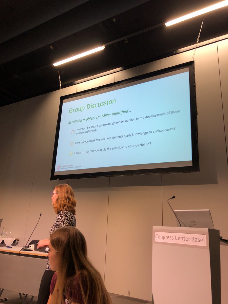 VetEdWorldwide's tweet photo. Now we are using backwards design/constructive alignment to solve our teaching problems using TEL #PCW #VIEWW #AMEE2018 https://t.co/XUzXSWmi6S