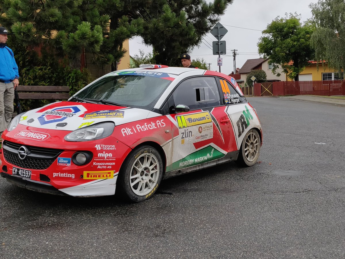 Stopped on Stage 10. Front left suspension. 

<a href="/FIAERC/">FIA European Rally Championship</a> <a href="/barumrally/">Barum Czech Rally Zlín</a>