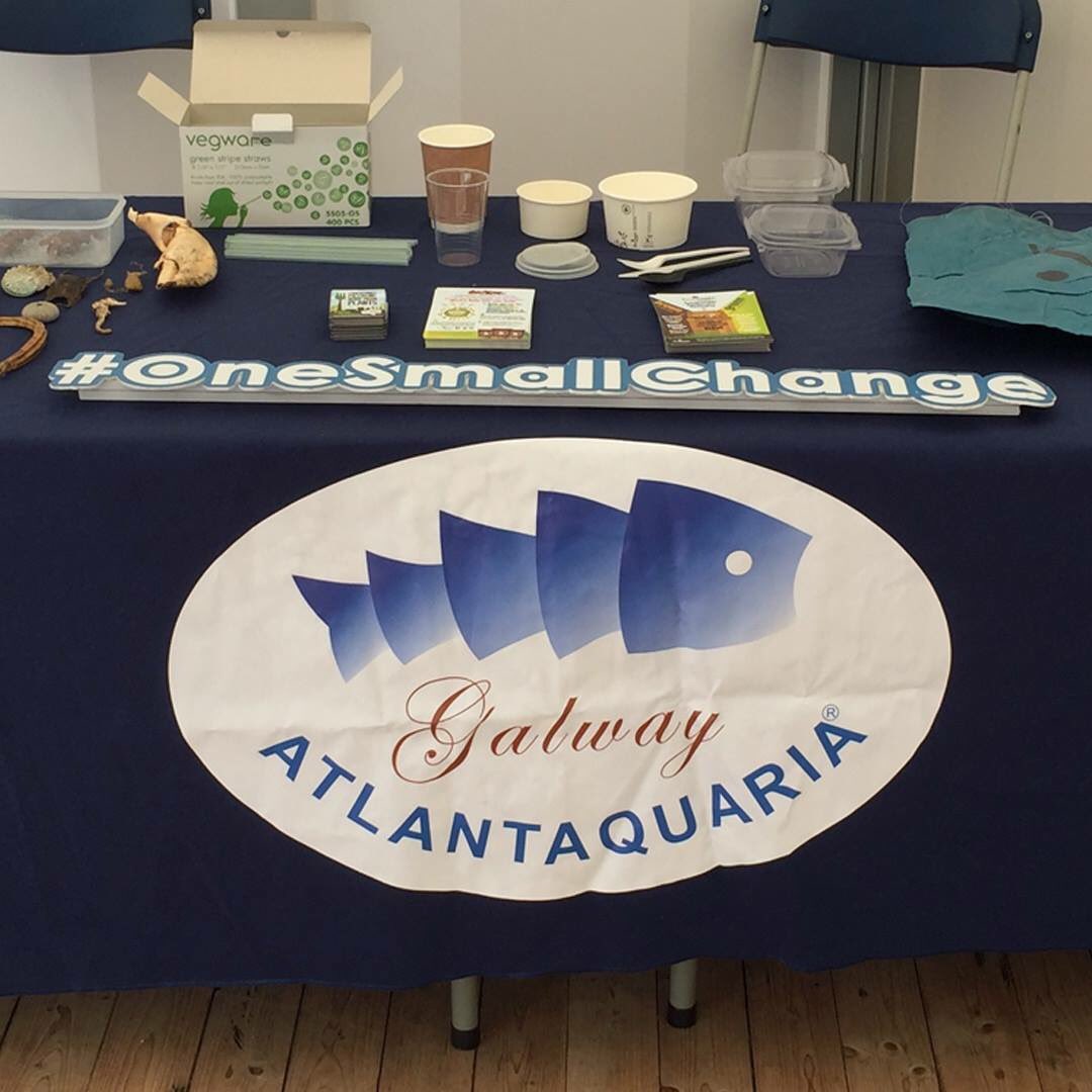 GalwayAquarium's tweet photo. Visit @lifetimelabcork today and see our #OneSmallChange information table. Last day of @HeritageWeek series of events. Our #plasticpledge @d2ematerials are on display too. #heritageweek #converttocompostable https://t.co/iSEXmPwQlT