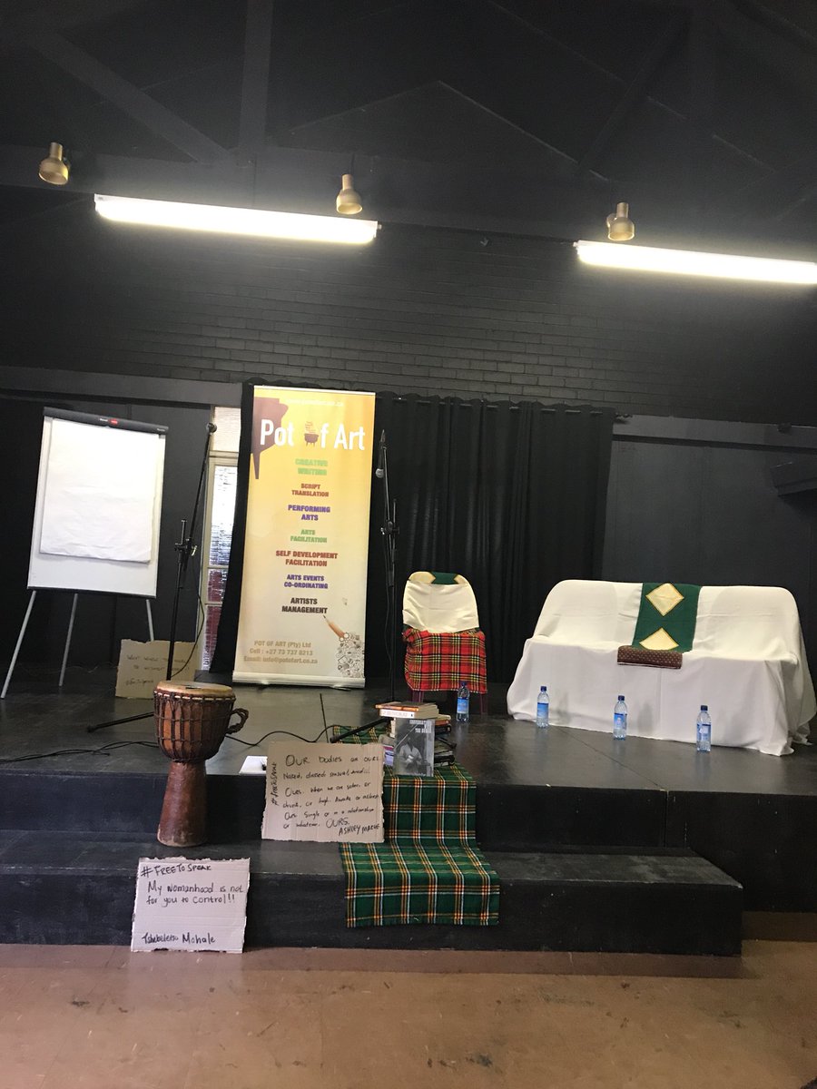 TshebeM's tweet image. At Winston Churchill Theatre for Free to Speak show.
#FreetoSpeak