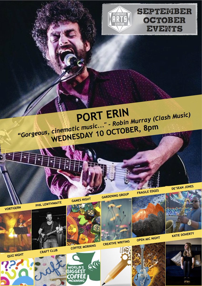 Our September/October event planner and what's on guide is out now! Download your copy from our homepage at florenceartscentre.com #Cumbria #NotJustLakes