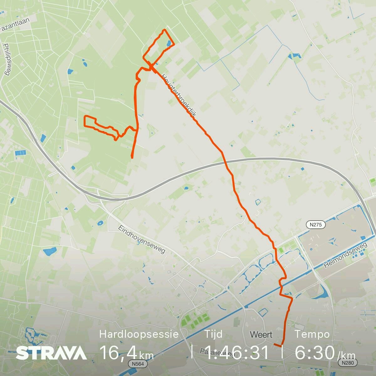 Bekijk mijn hardloopsessie op Strava: strava.com/activities/179…