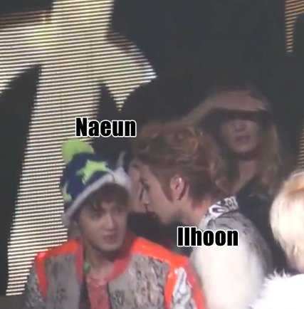 121231 MBC Gayo Daejejeon - The first ever Ilhoon x Naeun moment before we all knew that Ilhoon and Naeun are childhood friends~  #비투비   #BTOB   #에이핑크   #APINK   #정일훈   #JungIlhoon   #일훈   #Ilhoon   #손나은   #SonNaeun   #나은   #Naeun   #BTOPINK   #94Liner   #ChildhoodFriends
