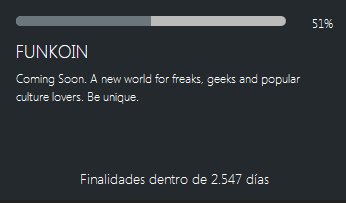 51% released! \o/ \o/ \o/ \o/ \o/ \o/ \o/

Support our project freacky family, please. #FUNKOIN is a #TRON token and we want to be the real interchange for popular culture lovers. #ICO here: tronscan.org/#/token/FUNKOIN