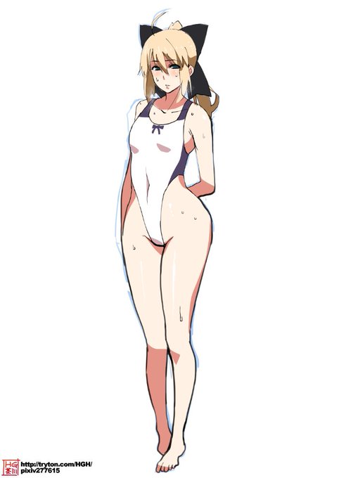 本日の画像:セイバーリリィ
引き続き次回作に向けて妄想中。
先日の槍オルタ&モーに続いてリリィのハイレグ水着ver. 