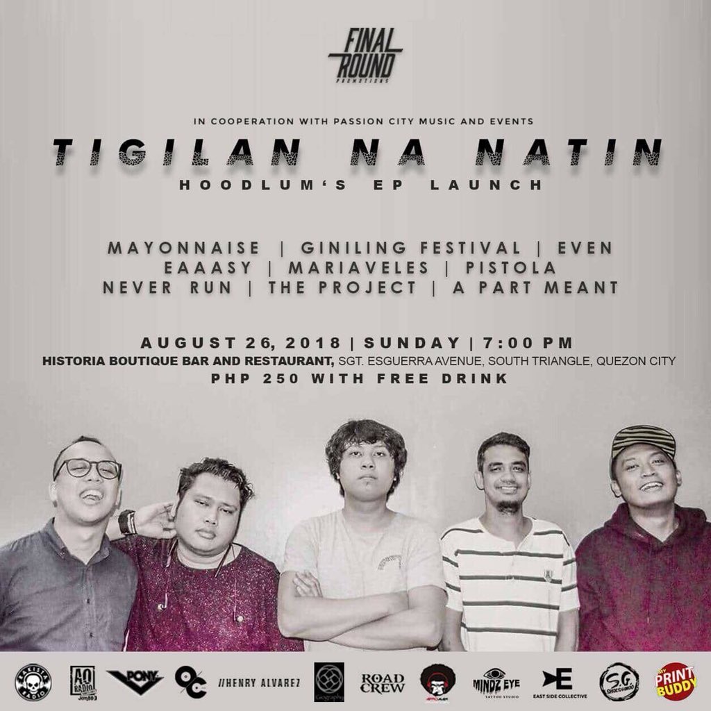 10:30PM set kami mamaya sa Historia Bar QC para sa EP Launch ng Hoodlum! Takits!

#M16 #CrescendoPH #Epiphone #MacbethPH #RedHorseBeerPH #BalutiGears #YellowRoomPH