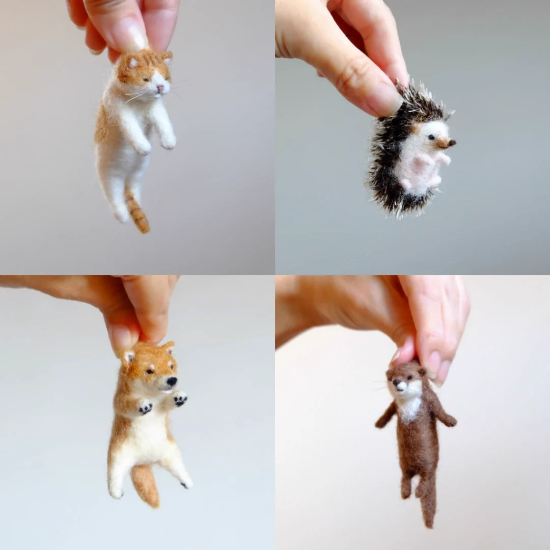 かわゆすぎ〜‼︎‼︎♡フェルトで作る動物たちがたまらない！