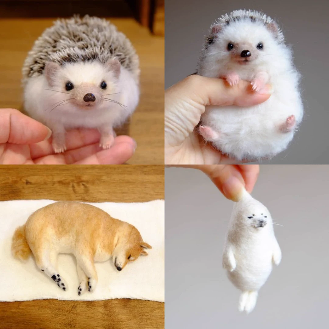 かわゆすぎ〜‼︎‼︎♡フェルトで作る動物たちがたまらない！