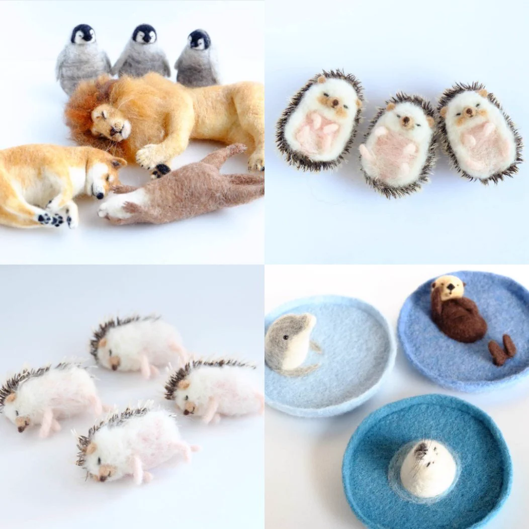 かわゆすぎ〜‼︎‼︎♡フェルトで作る動物たちがたまらない！