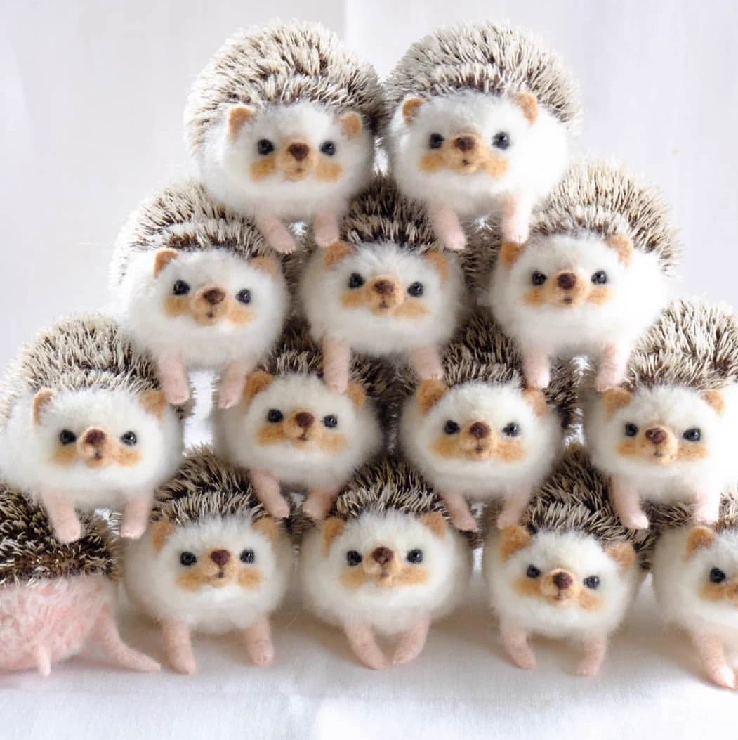 かわゆすぎ〜‼︎‼︎♡フェルトで作る動物たちがたまらない！