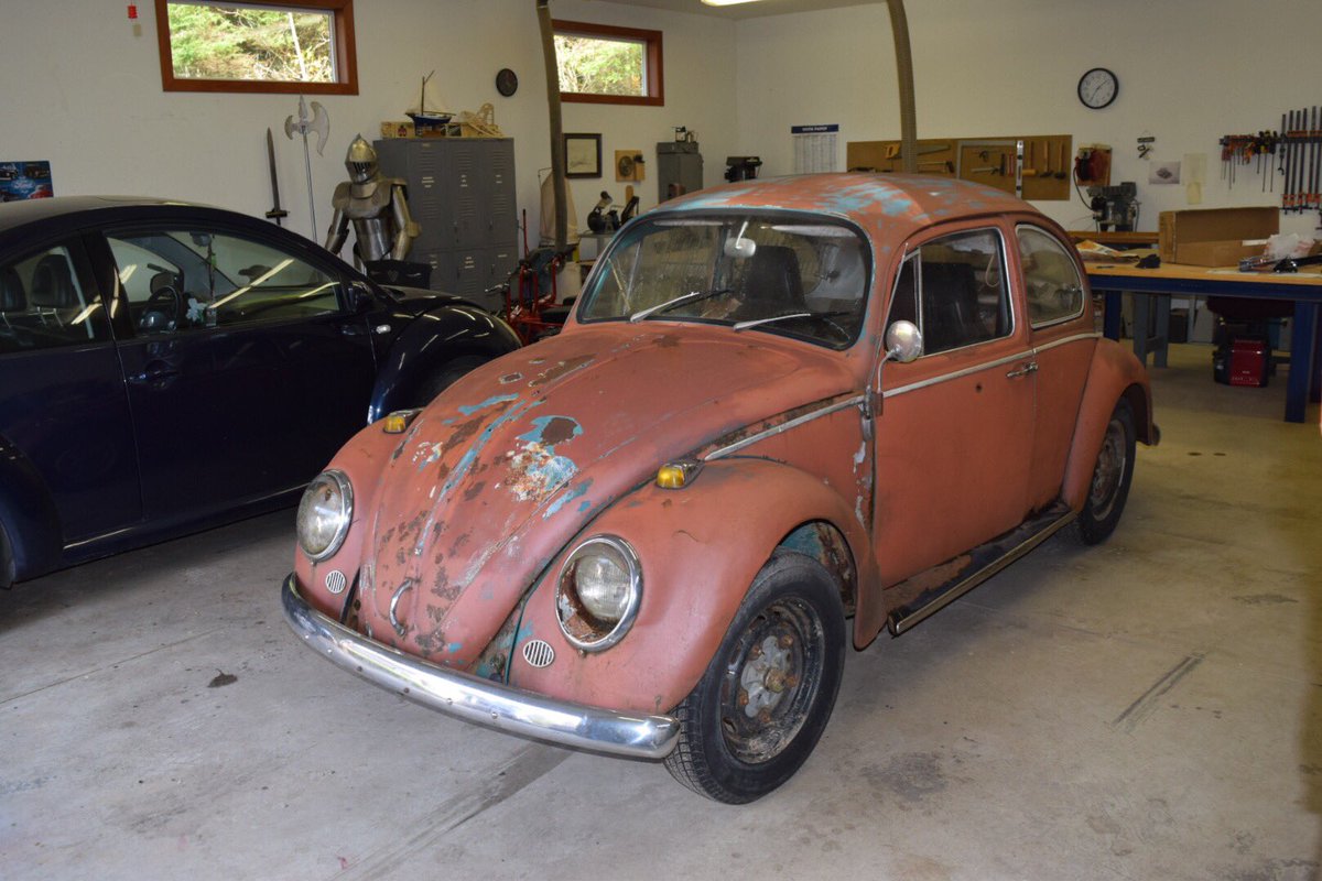 EdwardSEstrada1's tweet photo. My 1966 VW Bug project. Going to give her a full restoration. #VW #Volkswagen #Beetle #Bug #VWProject #1966Bug #BarnFind #ClassicVW #restoration #ClassicCars #WeekendProject https://t.co/4s90V0EePP