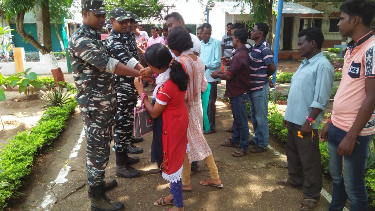 167BNCRPF's tweet photo. -: RAKSHABANDHAN :-
167 Bn celebrated the function at Orphanage's home, Kharagpur, Primary school, Patina, Chandabila and Kharikamathani, Distt.- Jhargram. https://t.co/8vkAEzT86A