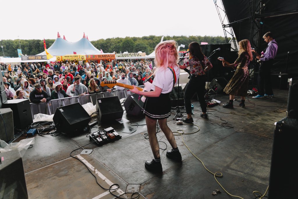 Reading come let the rain wash away the weekend’s sins today at the BBC Introducing stage! We go on at 4:20PM. Photo by Tom Green ❤️