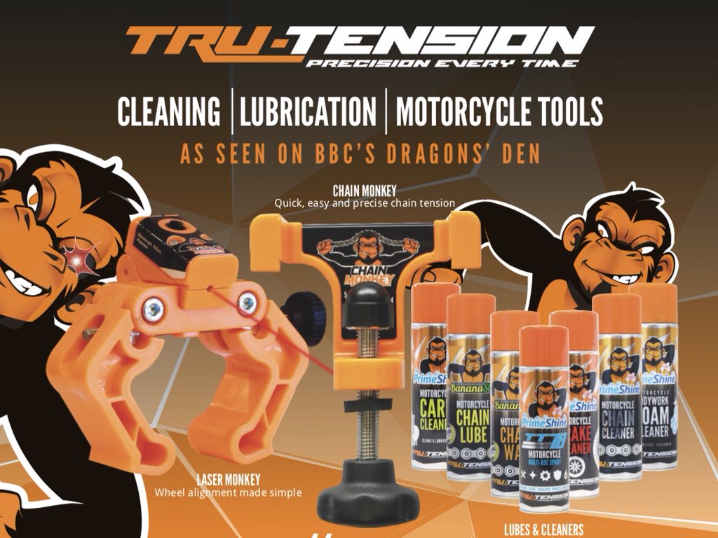 MOTOGP FANS!! 
While we wait for the weather to improve we’ve launched a flash discount code.
Use PISSINGDOWN20 to get 20% off online now.
#motogp #trutension #chainmonkey #bananaslip #primeshine #BritishGP