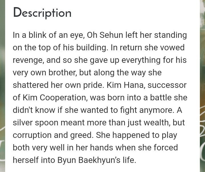 Shards of UsCompletedDrama, angstSehun x OC x BaekhyunIts between sebaek~ i cant ㅠㅠ ㅠㅠ https://www.asianfanfics.com/story/view/1270837/shards-of-us-angst-arrangedmarriage-pregnancy-romance-originalcharacter-exo-sehun-baekhyun-jongin