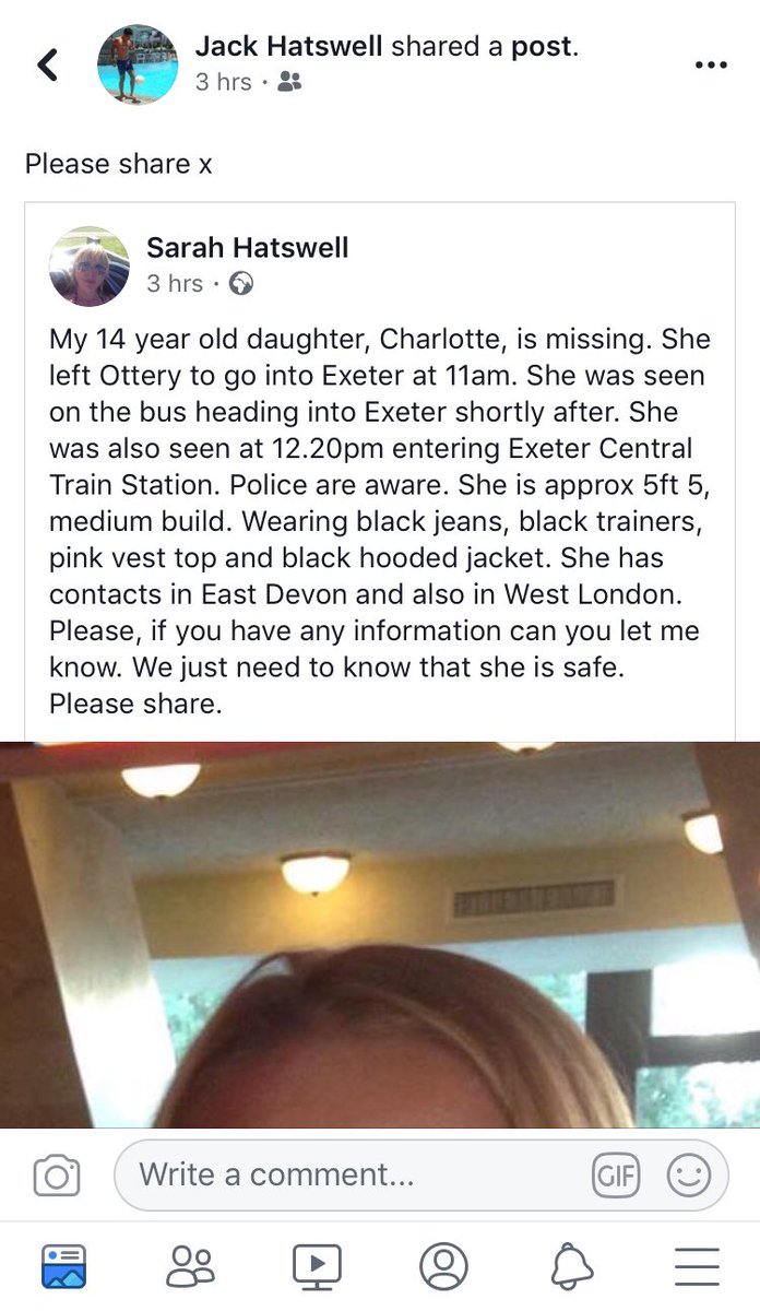 FenitonYouthFC's tweet photo. Can the football world PLEASE come together and RT &amp; share this post to help the the Hatswell family! The girl missing is U18 player Jack Hatswell’s sister!🤞🏻🙏🏻🔵⚪️ @devon_fa @swsportsnews @activedevon @BBCDevon @DevonLiveNews @BBCDevon @DC_Police @DevonFAYC @ExeterCouncil https://t.co/rQ1fEMDWKi