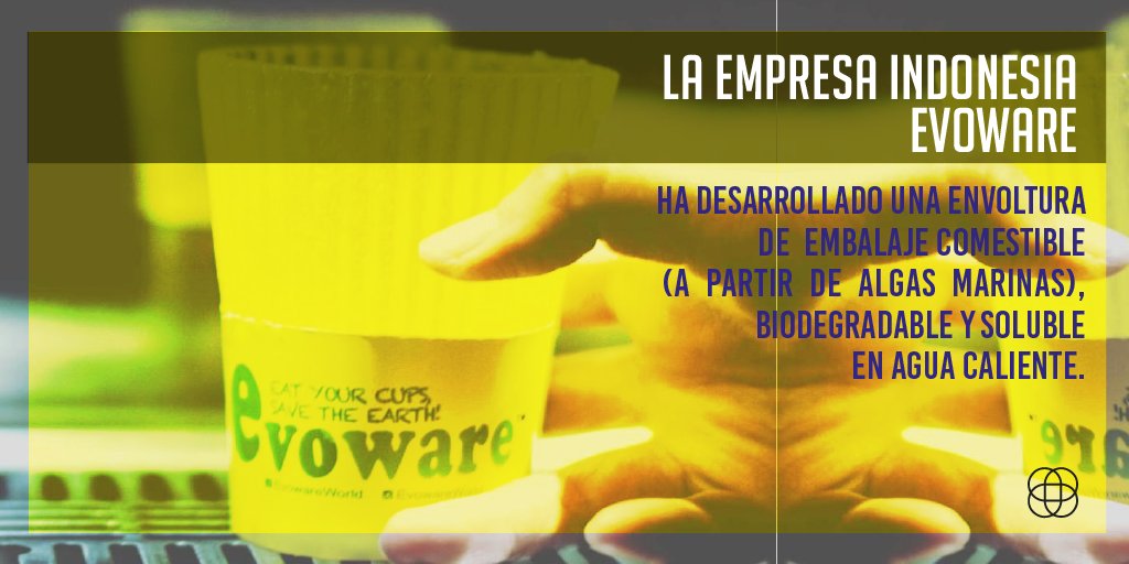 ColaborativoNET's tweet photo. ¿Qué pasaría si pudieras comer el empaque de tu comida en lugar de esperar 1000 años a su degradación? #evoware Leer más sobre Energía y Ecología https://t.co/wuskdxpFMg https://t.co/RpGCPK3vCC