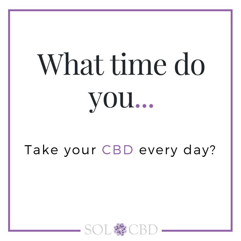 sol_cbd's tweet photo. We recommend a daily regimen so that you are taking your CBD at approximately the same time each day! Morning, night or noon: What time is YOUR "CBD time"?
-
#SOLCBD #CBDOil #HempHeals #CBD https://t.co/eOblBGqUD0