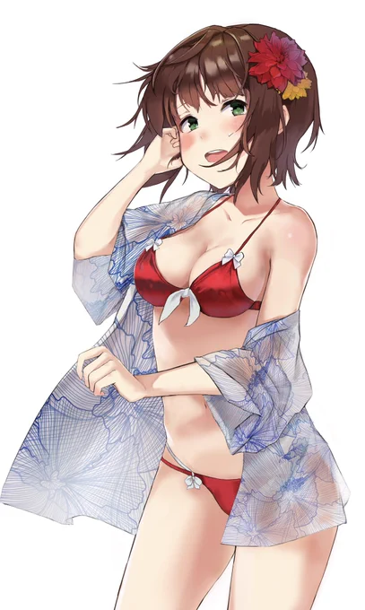 #アイドルマスター #天海春香
#ビキニ #idolmaster 
비키니 하루카 완성했습니다!
ビキニ春香!完成しました!
Pixiv: https://t.co/vSMs44yO3x 