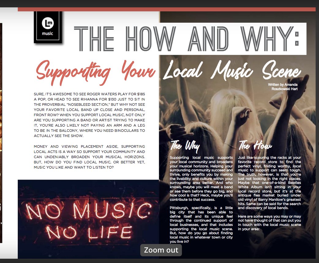 RNRSocial's tweet photo. Check out my latest article in @Local_pgh mag about navigating the local music scene on my blog.#LocalMusic #GoLocal #DiscoverMusic https://t.co/98uE7lkoms https://t.co/ycV1mudXZf