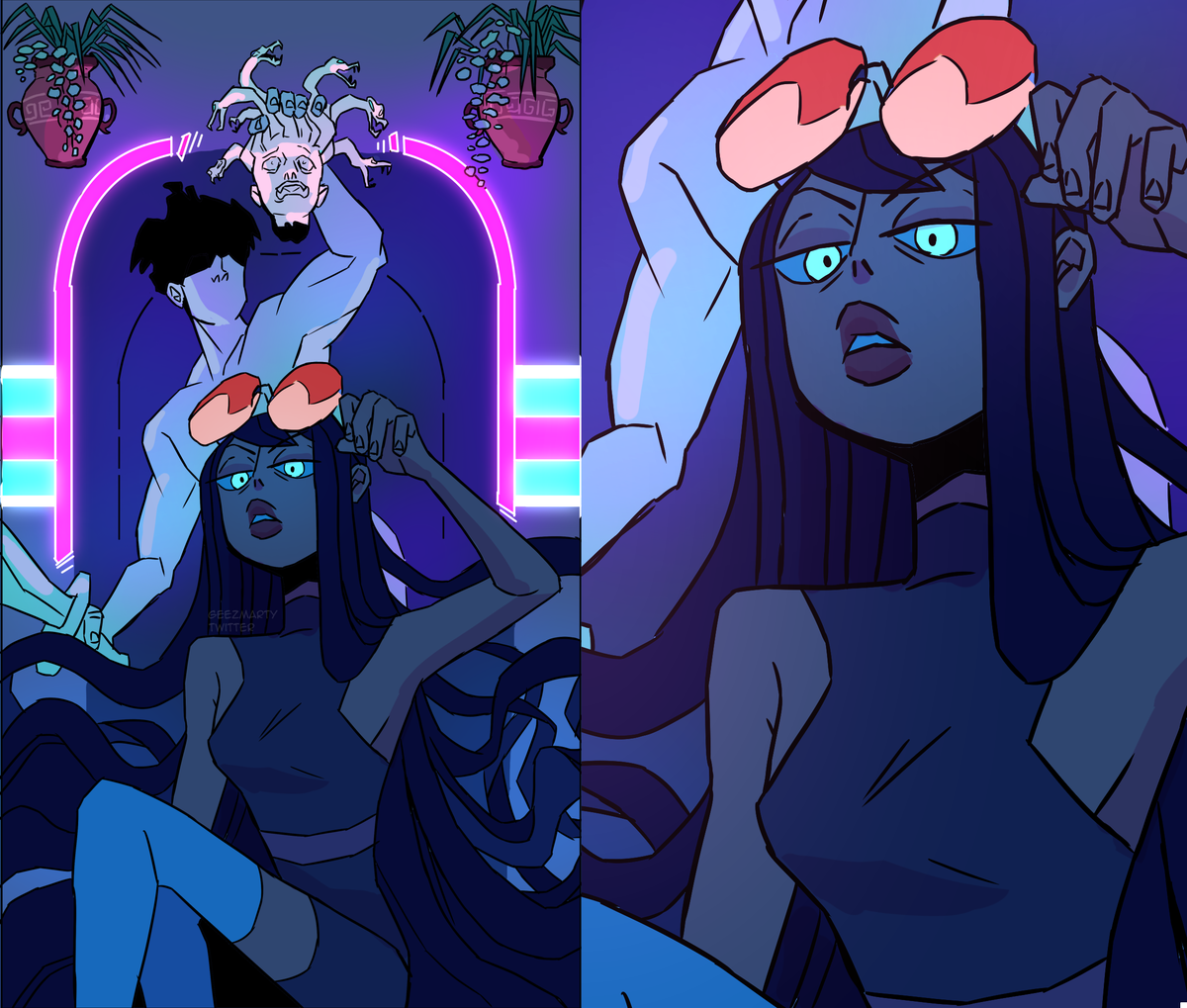 geezmarty's tweet photo. more modern medusa 🐍 https://t.co/MHAsbL7mzL