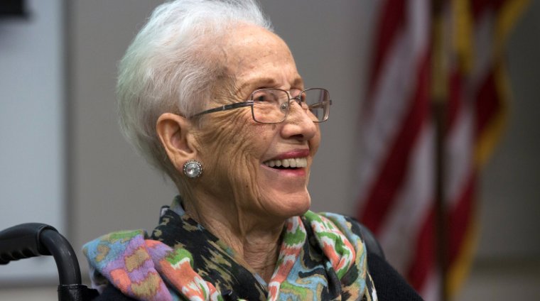 girlscouts's tweet photo. Happy 100th birthday to mathematician, NASA pioneer and living legend Katherine Johnson! Johnson's brilliance and bravery will forever inspire girls and women to bring the spirit of curiosity into everything they do! https://t.co/NHpWG95aLY https://t.co/RyFzLn5hHq