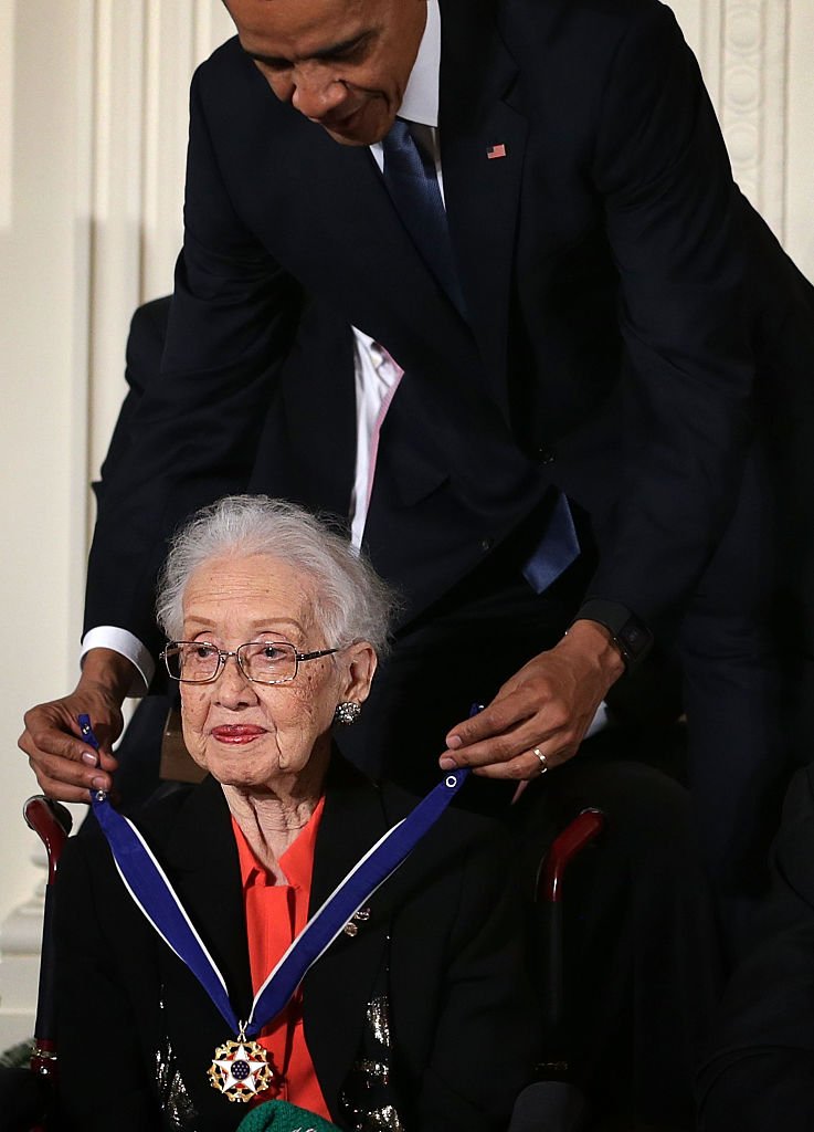 Did you know? NASA mathematician Katherine Johnson's 100th birthday falls today on #WomensEqualityDay? Happy birthday, Ms. Johnson! (Alex Wong/Getty)