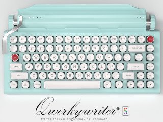 Indiegogo's tweet image. Put a feather in your hat and pour a glass of whiskey as you transcend time with the Qwerkywriter S #typewriter. Just don’t forget your tablet or computer! Oh yeah, did we mention it’s paperless? #transcendtime #innovate Learn more here: hubs.ly/H0dwv010 #ad