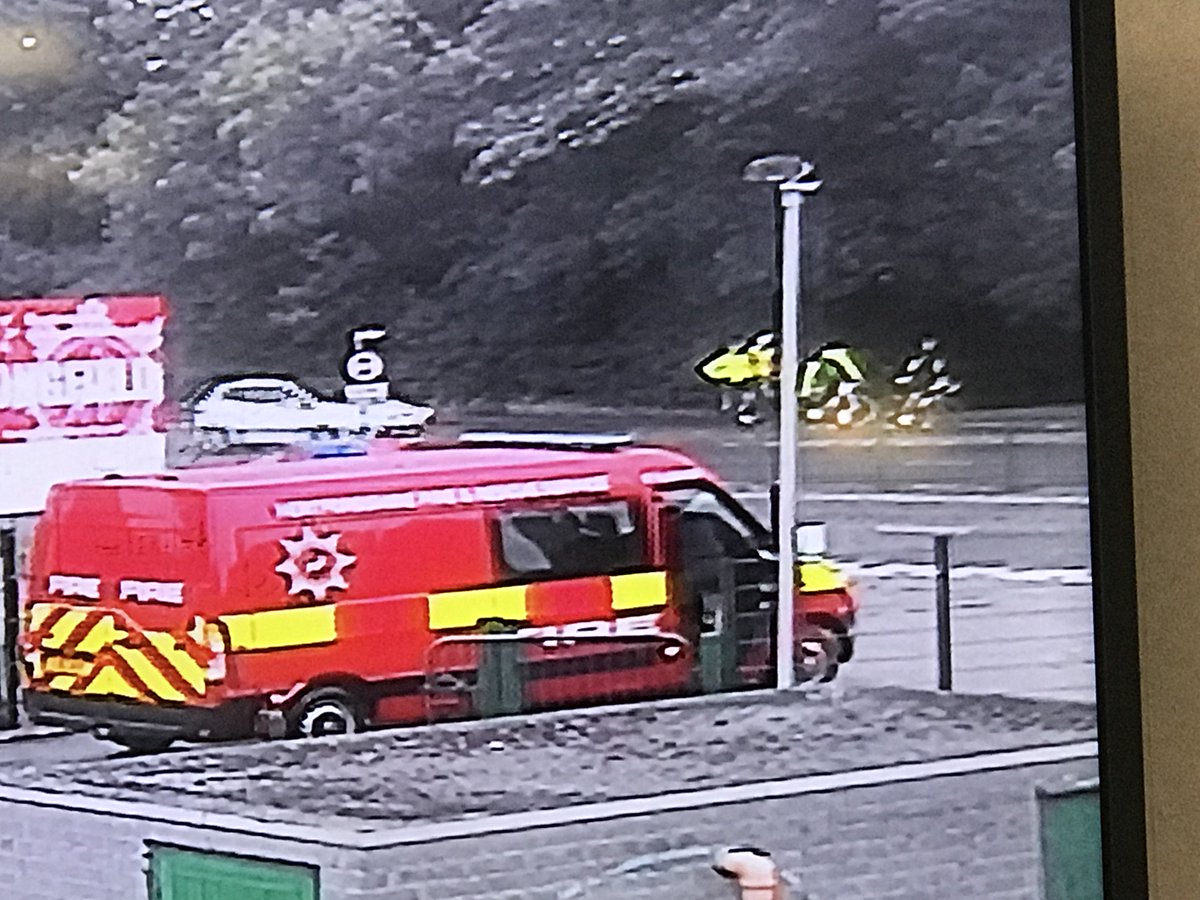 HertsFRSControl's tweet photo. As they passed Fire Control, a quick glimpse of the 4 Firefighters who started cycling at 5am this morning to cover 185 miles visiting every station in Herts raising money for the Fire Fighters Charity. If you'd like to sponsor them please see this link https://t.co/JoYIlxGZtm https://t.co/eZhOFAdrbZ
