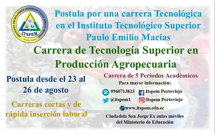 luzgalarzas's tweet photo. Hasta hoy día #YoPostuloAlItspem y escojo carreras de tercer nivel de fácil inserción laboral @ITSPEM1 @blanceli https://t.co/HqPTIbYnXo