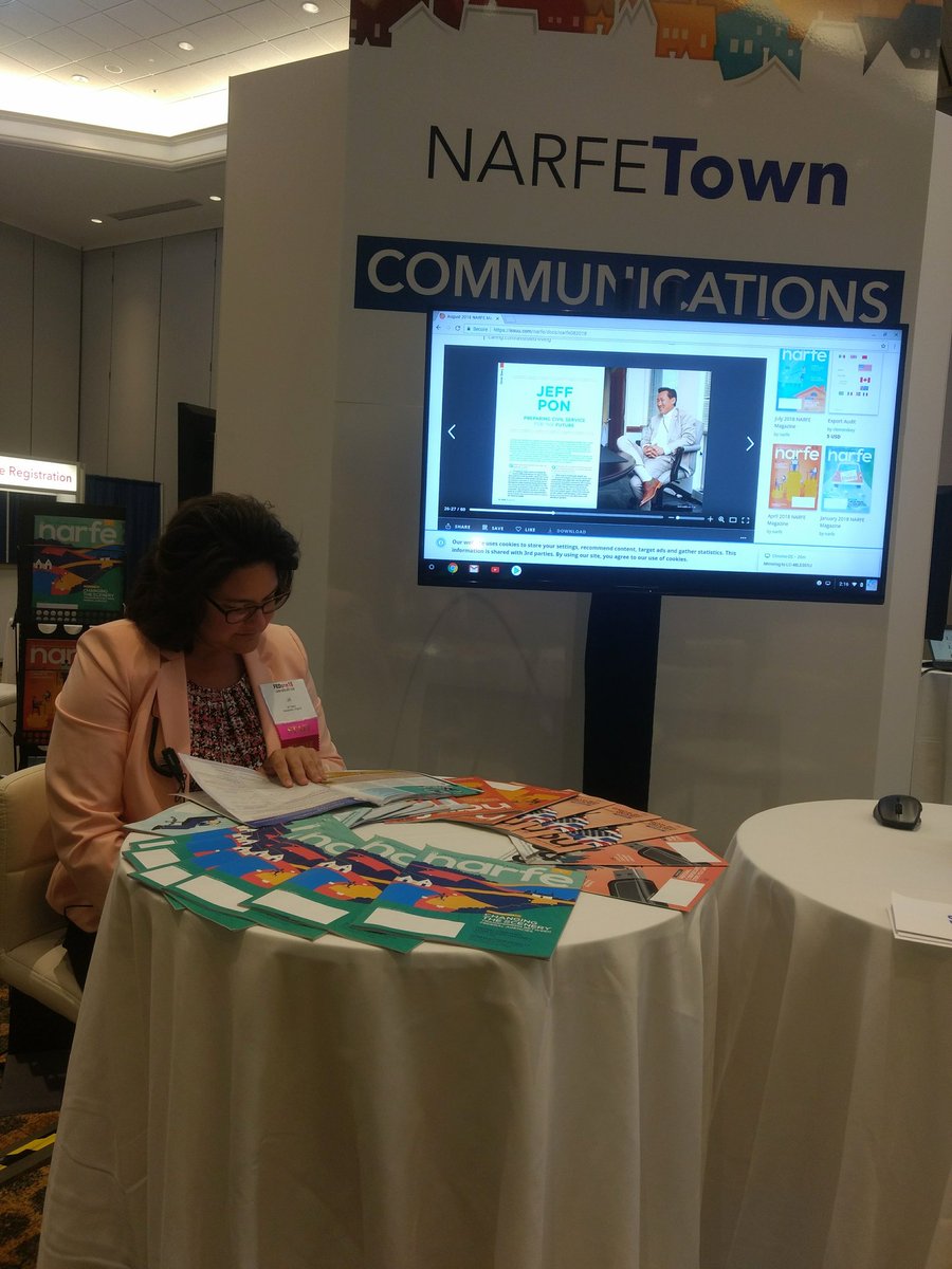 narfehq's tweet photo. It's the first day of #FEDcon18, have you checked out NARFETown? Talk to staff members to find out what's happening at NARFE Headquarters. https://t.co/I4vcQzrKBc