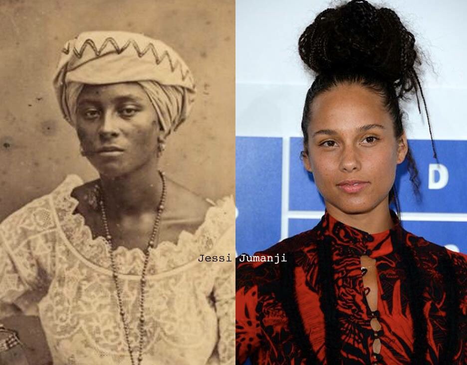1869 vs 2016Afro-Brazlian woman of Bahia vs Alicia Keys