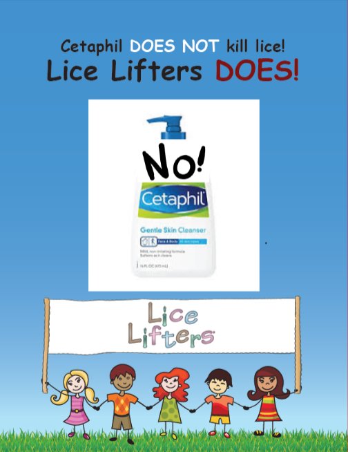 LiceLiftersCF's tweet photo. Lice Lifters works not Cetaphil. Call us today for an appointment. https://t.co/TLu4ne1gs1 https://t.co/UwcUoKp2TL