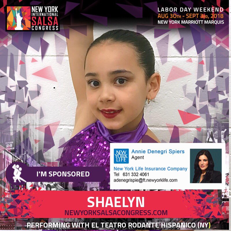 NYSalsaCongress's tweet photo. Check out these 3 little ladies, sponsored by Annie Spiers, licensed NY agent at @NewYorkLife ✨
#elteatrorodantehispanico
#etrh
#nonprofitorg
#salsalongisland
#longislandny
#sponsored https://t.co/TsmbisHU4g