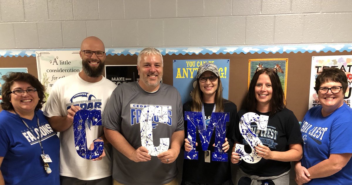 CCMSTeamBLAST's tweet photo. We are...READY and EXCITED to meet our new #BLASTASTIC students tomorrow! #FalconFamily #Firstdayofschool2018 #CCMS https://t.co/NKM5Byxxpk