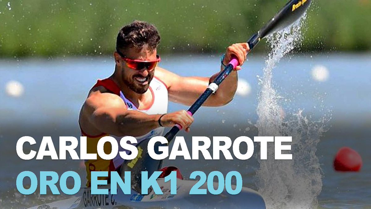 rtve's tweet photo. 🥇 @CarlosGarrote9 se proclama campeón del mundo en K1 200 en los Mundiales de piragüismo de Montemor-o-Velho (Portugal). ¡Vuelve a disfrutar de la prueba en la que ha conseguido el oro!  https://t.co/pdyWyyNEai https://t.co/0t5WCOvLR8