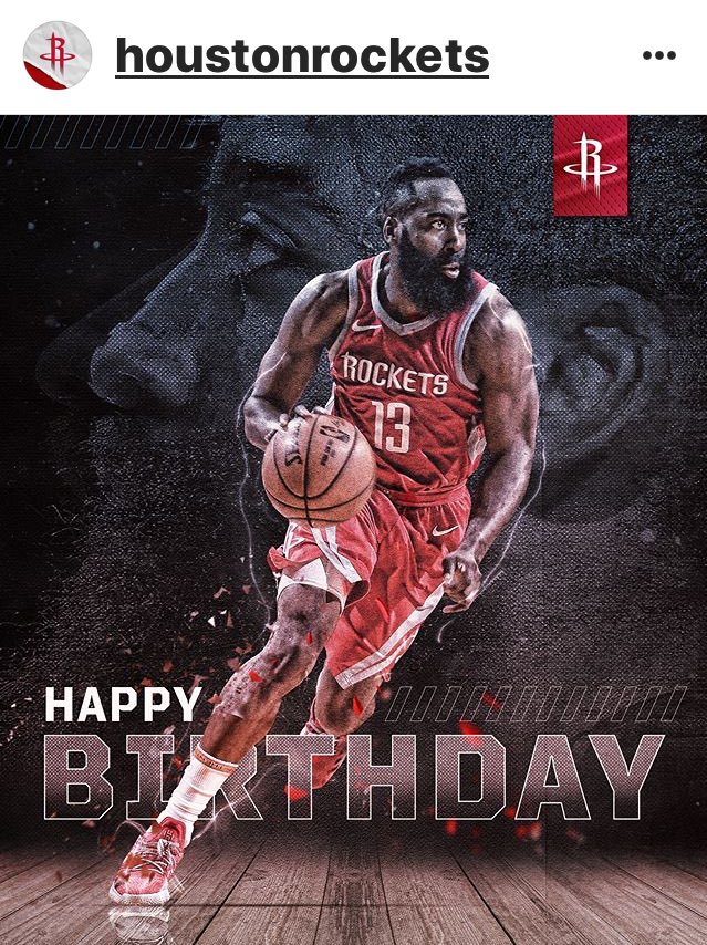 Happy birthday James Harden     