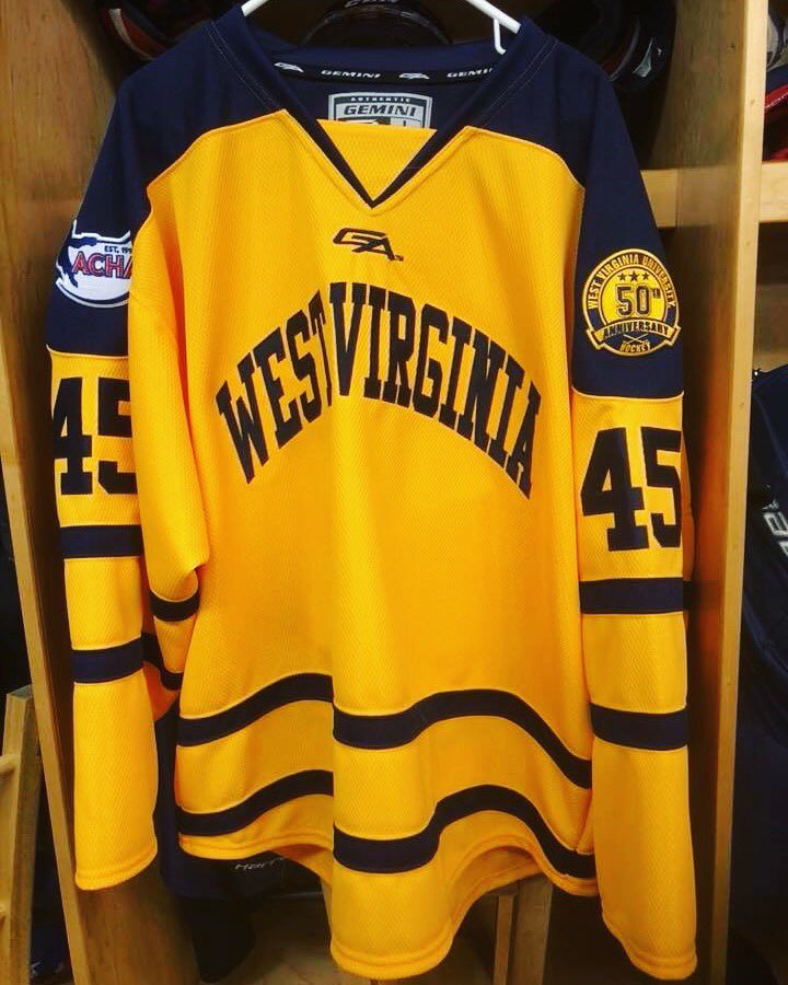 wvu hockey jersey